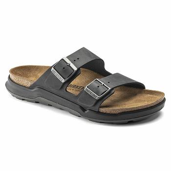 Dámské Arizona Birkenstock Rugged Oiled Læder Černé | CZ 475YXF